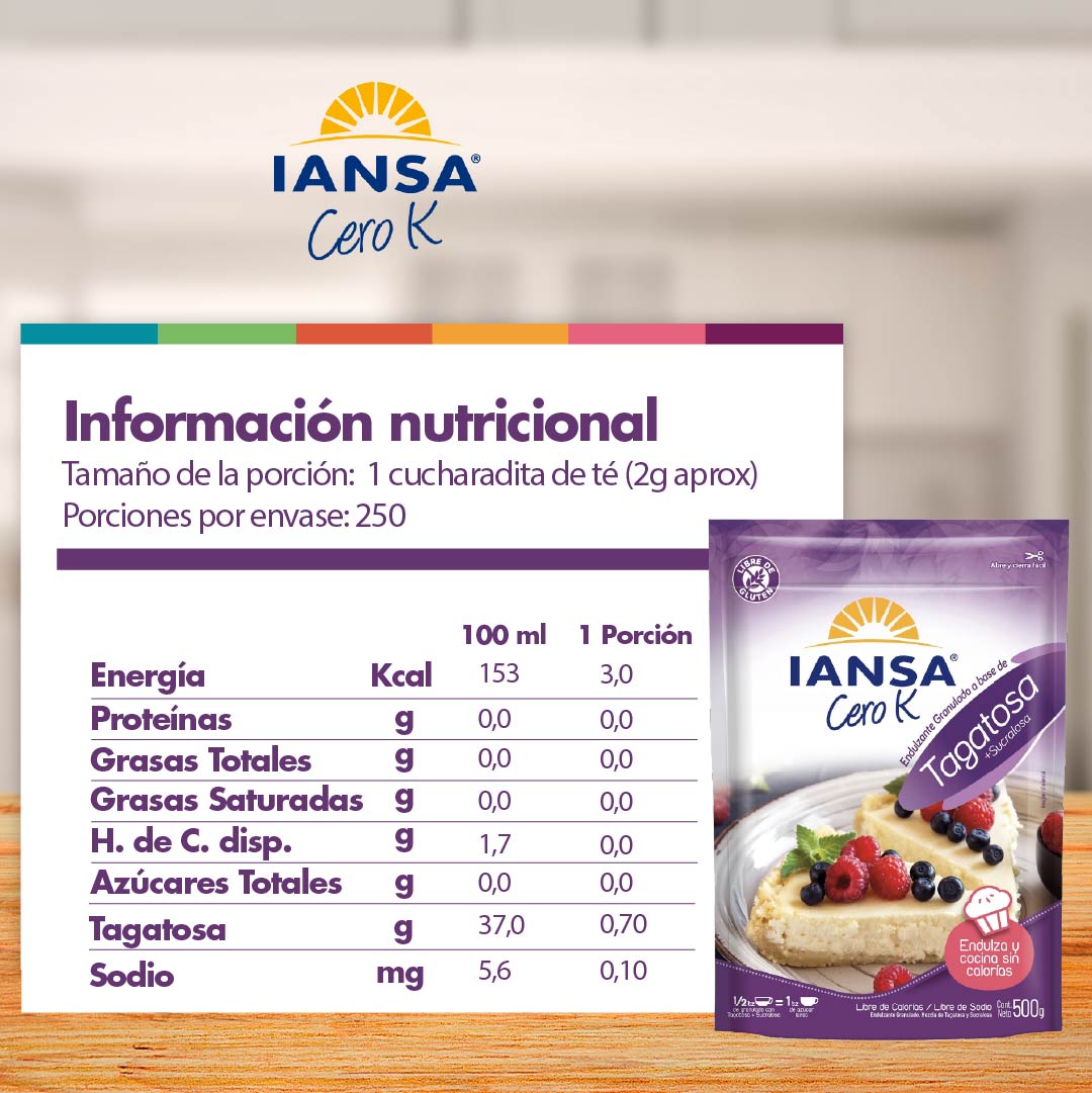 Endulzante Tagatosa Granulado 500 g