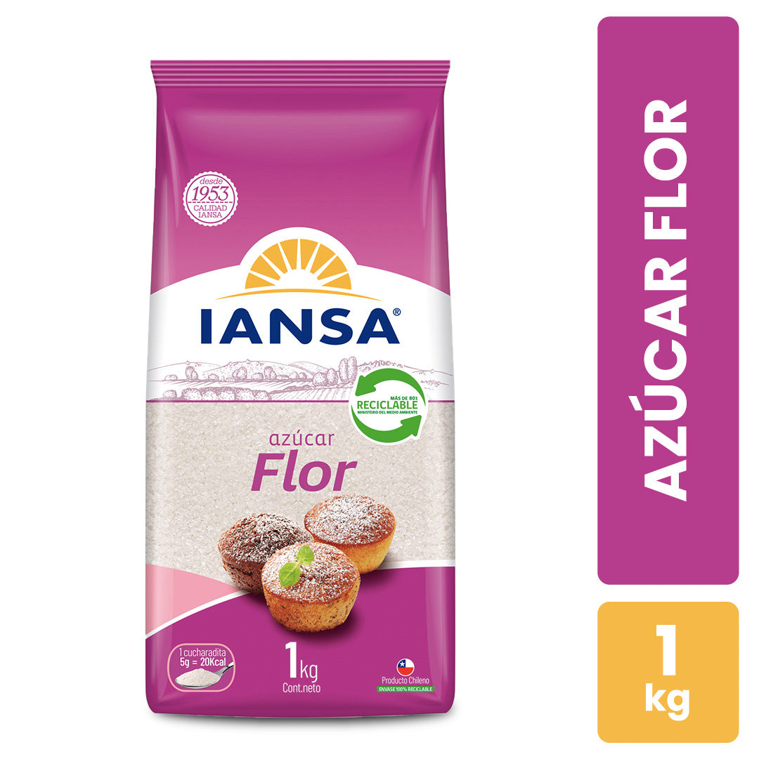 Azúcar Flor Iansa 1kg