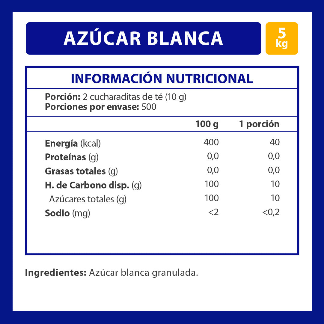 Azúcar Iansa Blanca 5 Kg