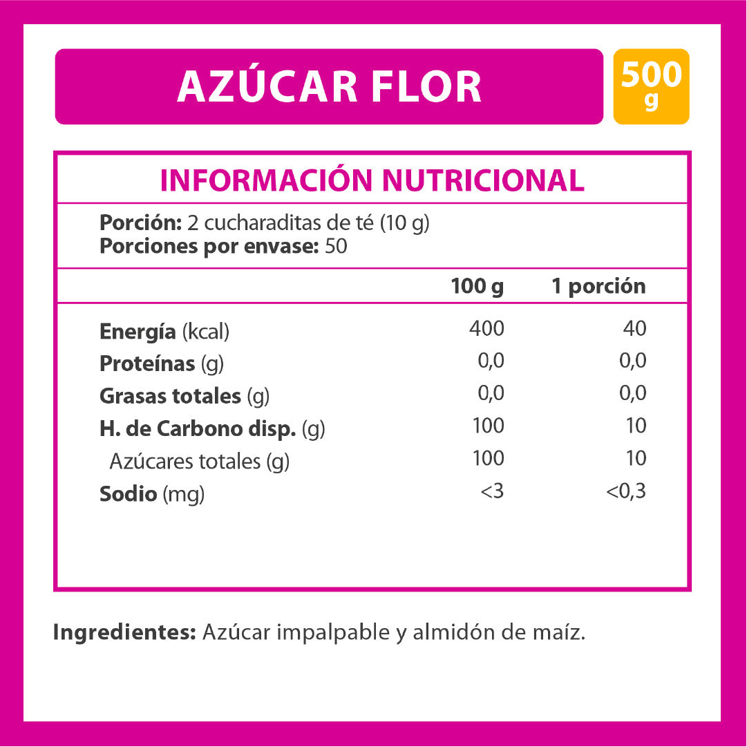 Azúcar Flor Iansa 500 Gr