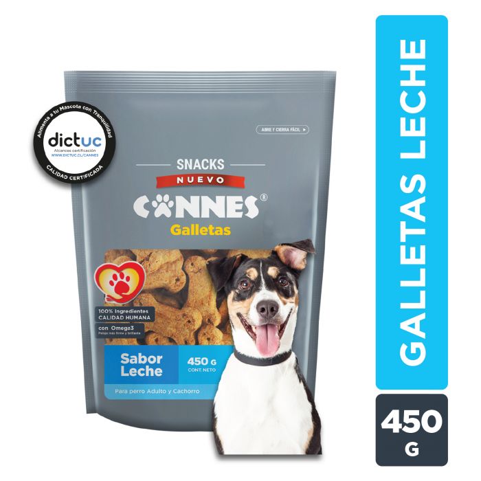 Galletas Perro Cannes Leche 450 Gr