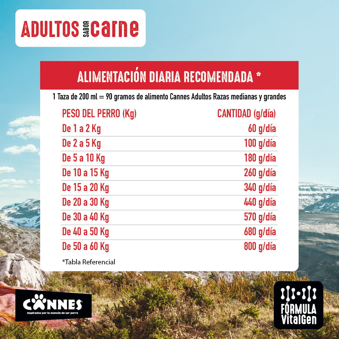 Alimento perro Carne y Cereales Pack 6x3kg