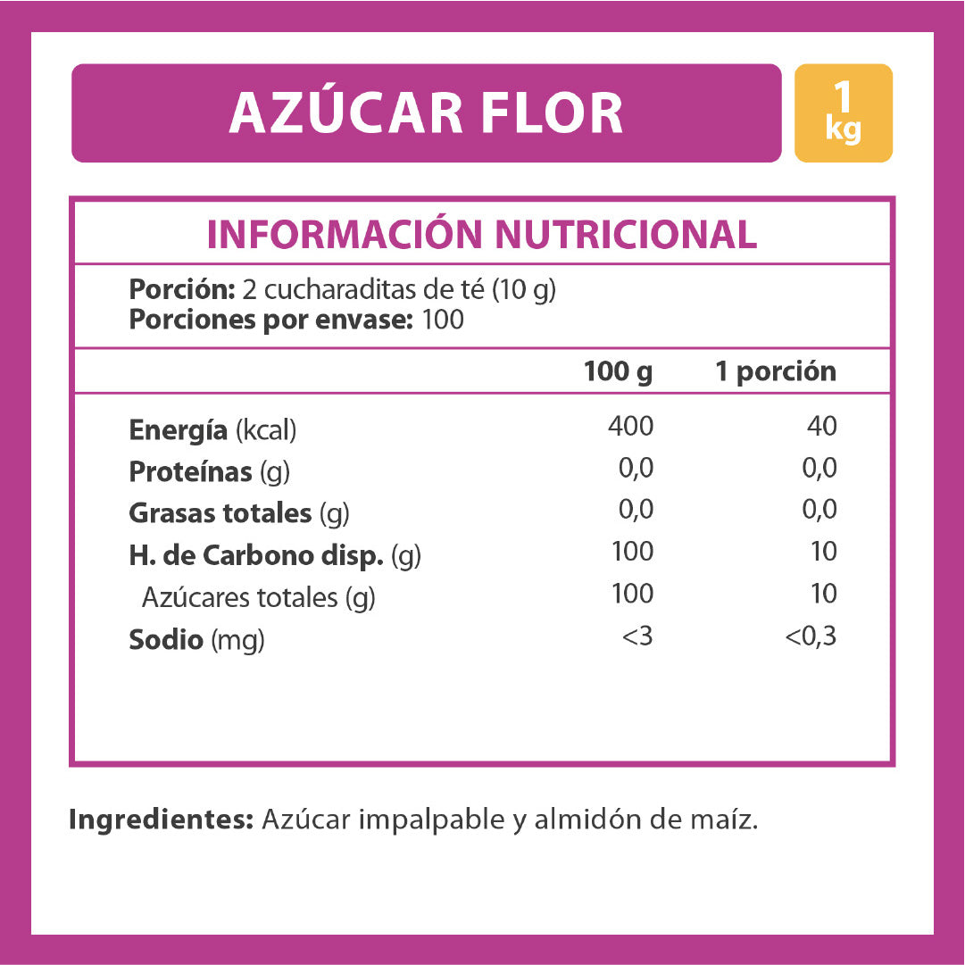 Azúcar Flor Iansa 1kg