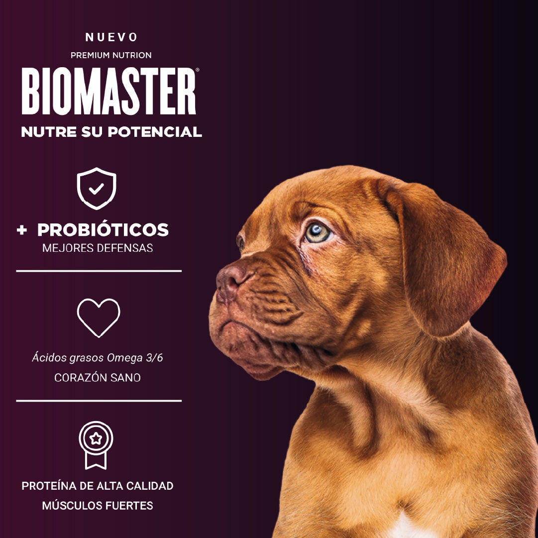 Alimento Premiuim Perro Cachorro Biomaster Carne 9 Kg