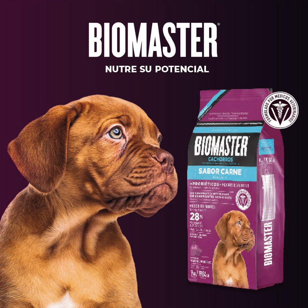 Alimento Premiuim Perro Cachorro Biomaster Carne 9 Kg