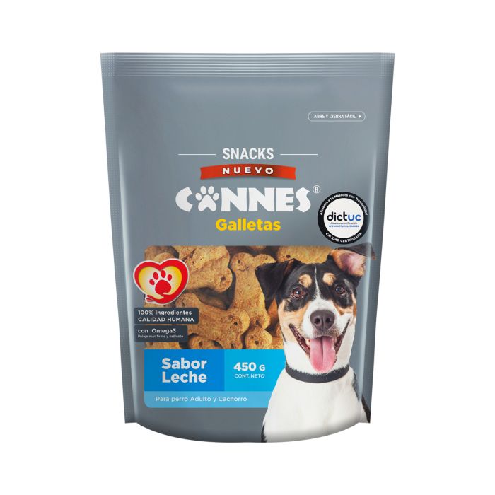 Galletas Perro Cannes Leche 450 Gr