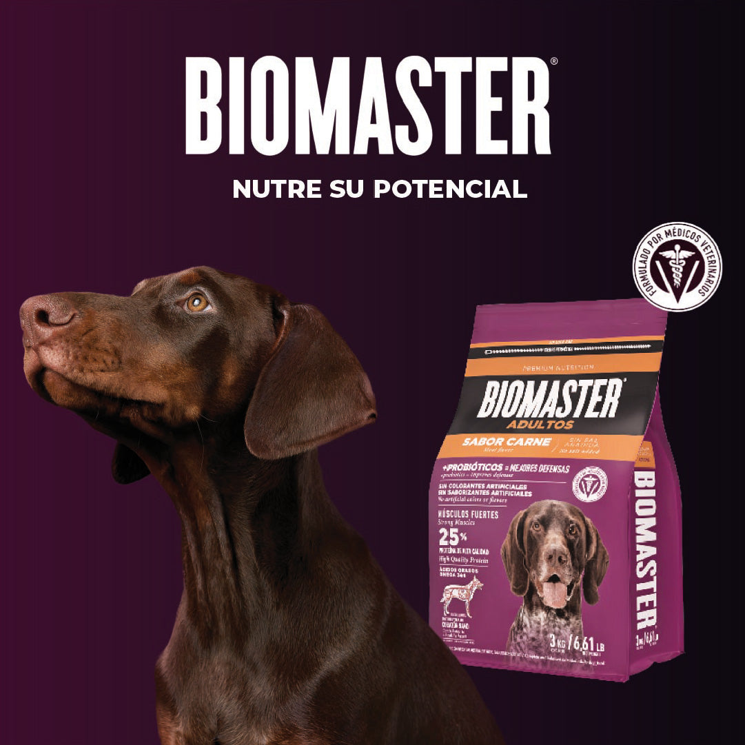 Alimento Premiuim Perro Adulto Biomaster Carne 3 Kg