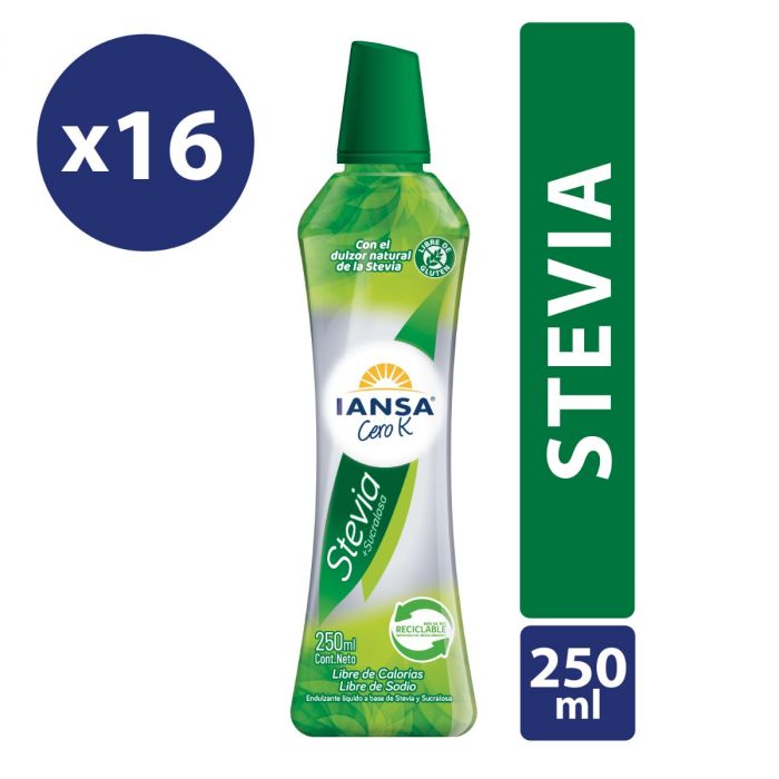 Endulzante Stevia Sucralosa 250 Ml