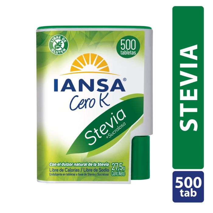 Endulzante Tabletas Stevia 500un