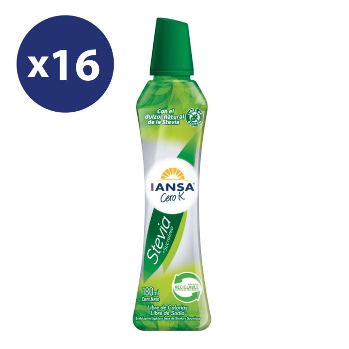 Endulzante Stevia Sucralosa 180 Ml