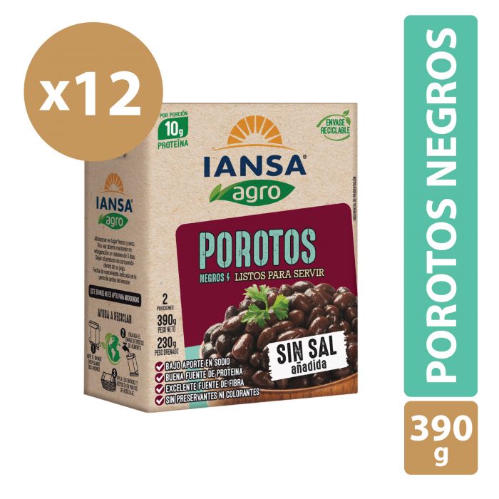 Porotos Negros Listos 390 Gr