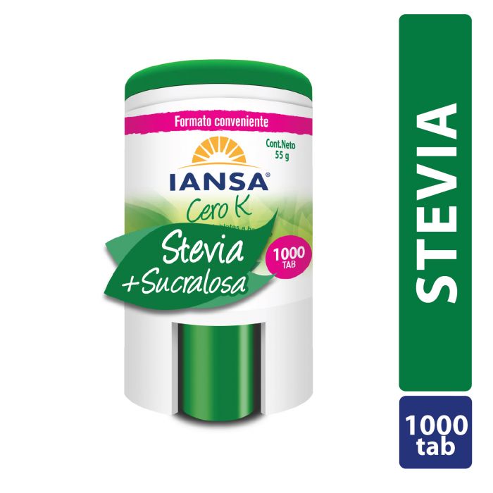 Endulzante Tabletas Stevia 1000un