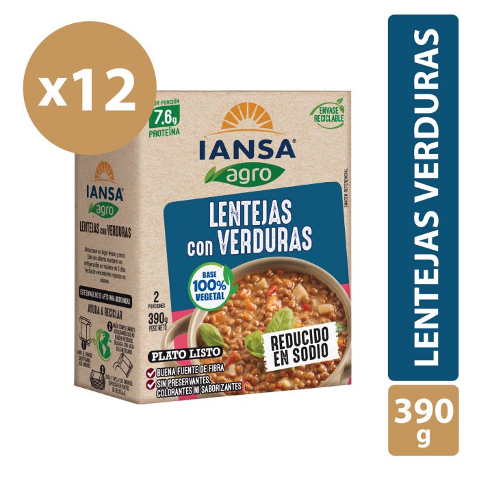 Lentejas con Verduras 390 Gr