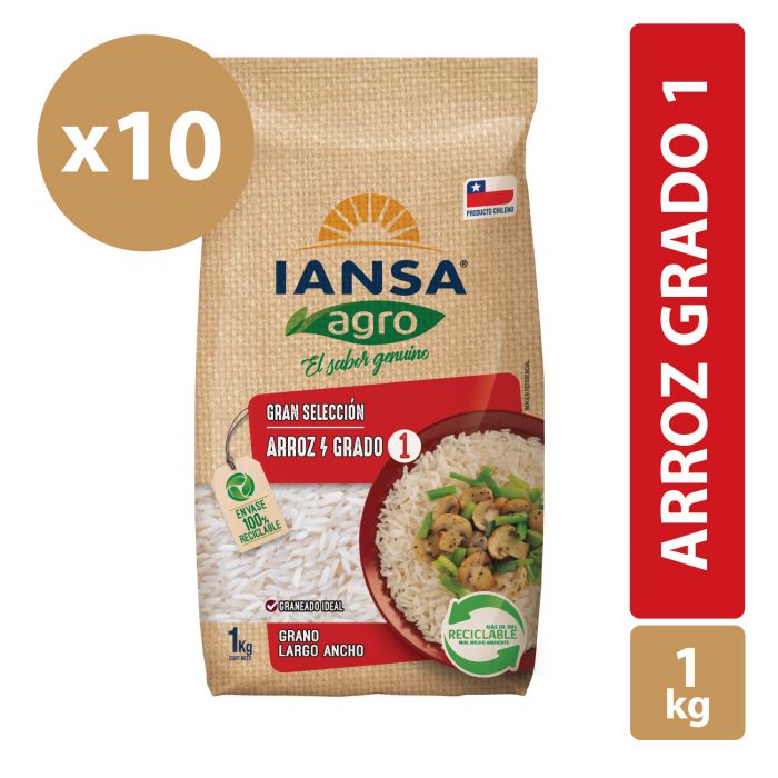 Arroz Grado 1 Grano Largo Ancho 1 Kg