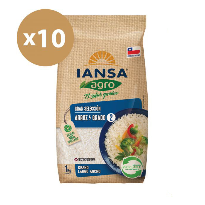 Arroz Grado 2 Grano Largo Ancho 1 Kg