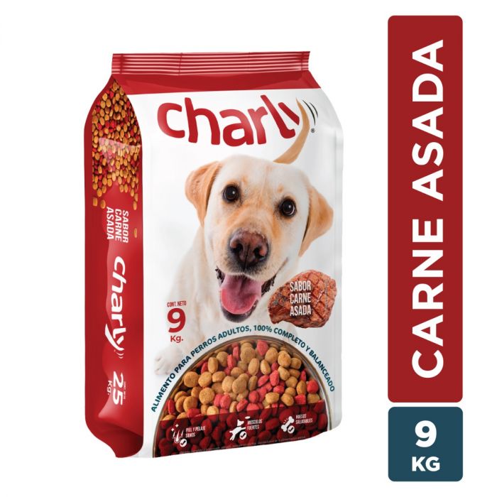 Alimento Perro Adulto Charly Sabor Carne y Cereales 9kg