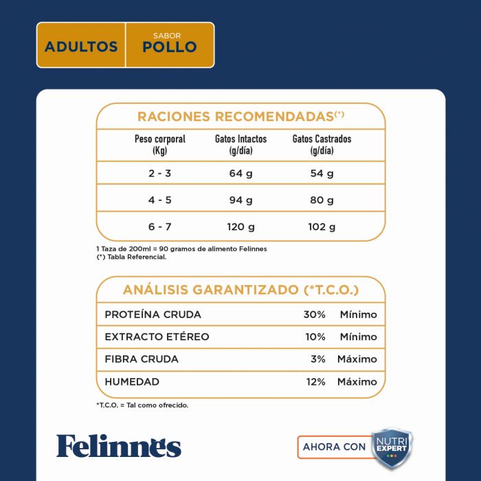 Alimento Gato Adulto Felinnes Pollo 8 Kg