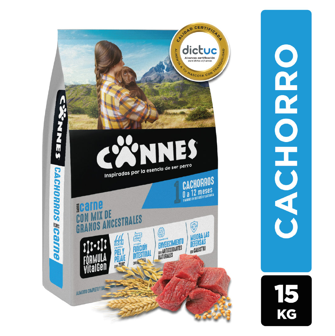 Alimento perro cachorro sabor Carne 15kg