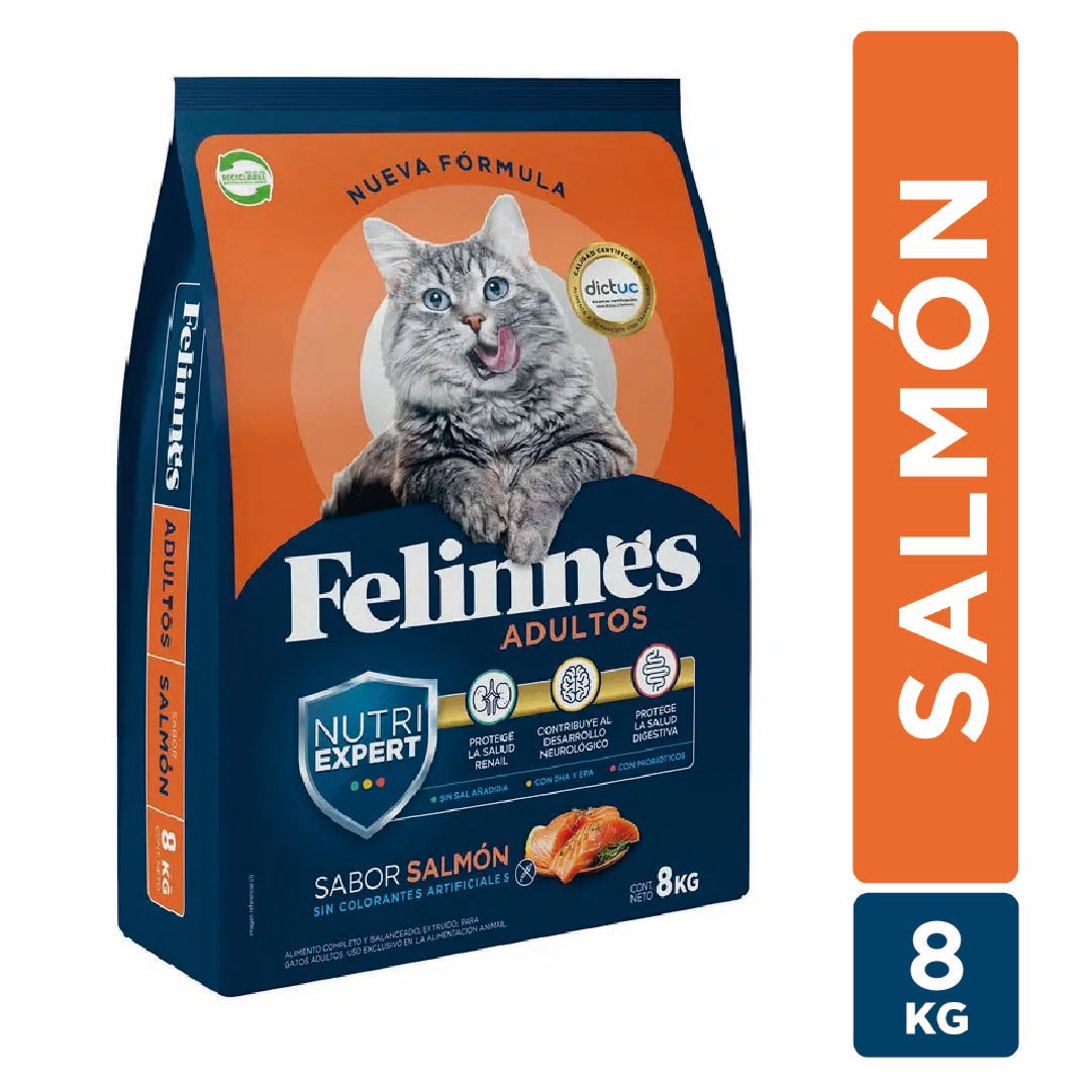 Alimento gato adulto sabor Salmón 8kg