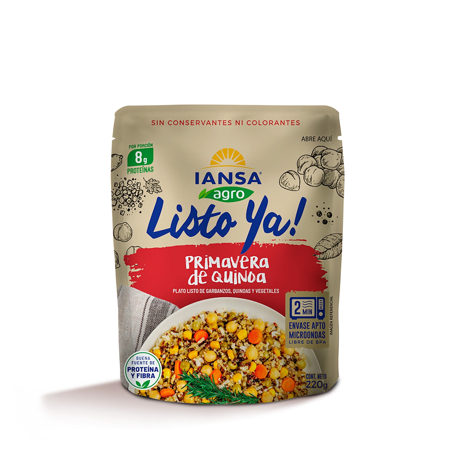 Plato Listo Ya! Primavera De Quinoa 220 Gr