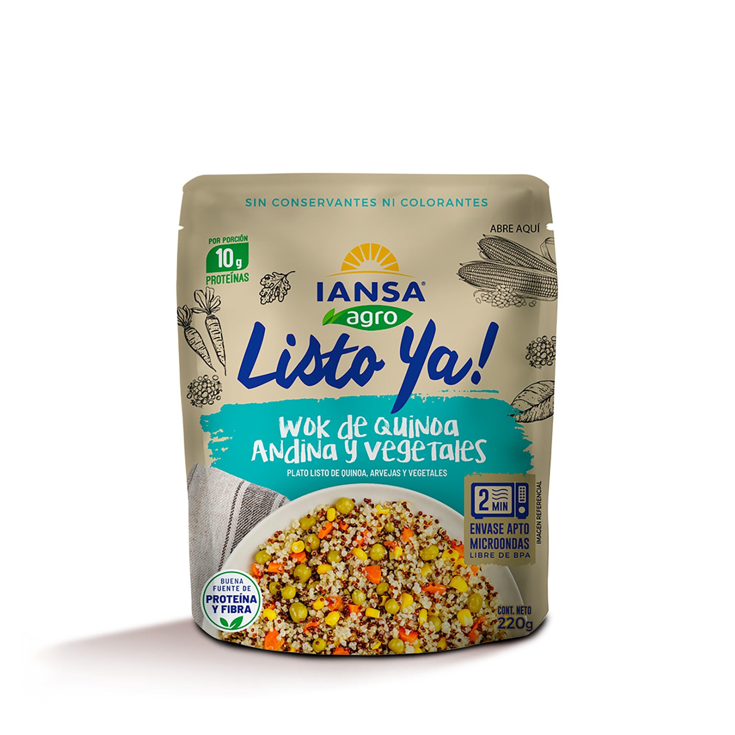 Plato Listo Ya! Wok De Quinoa y Vegetales 220 Gr