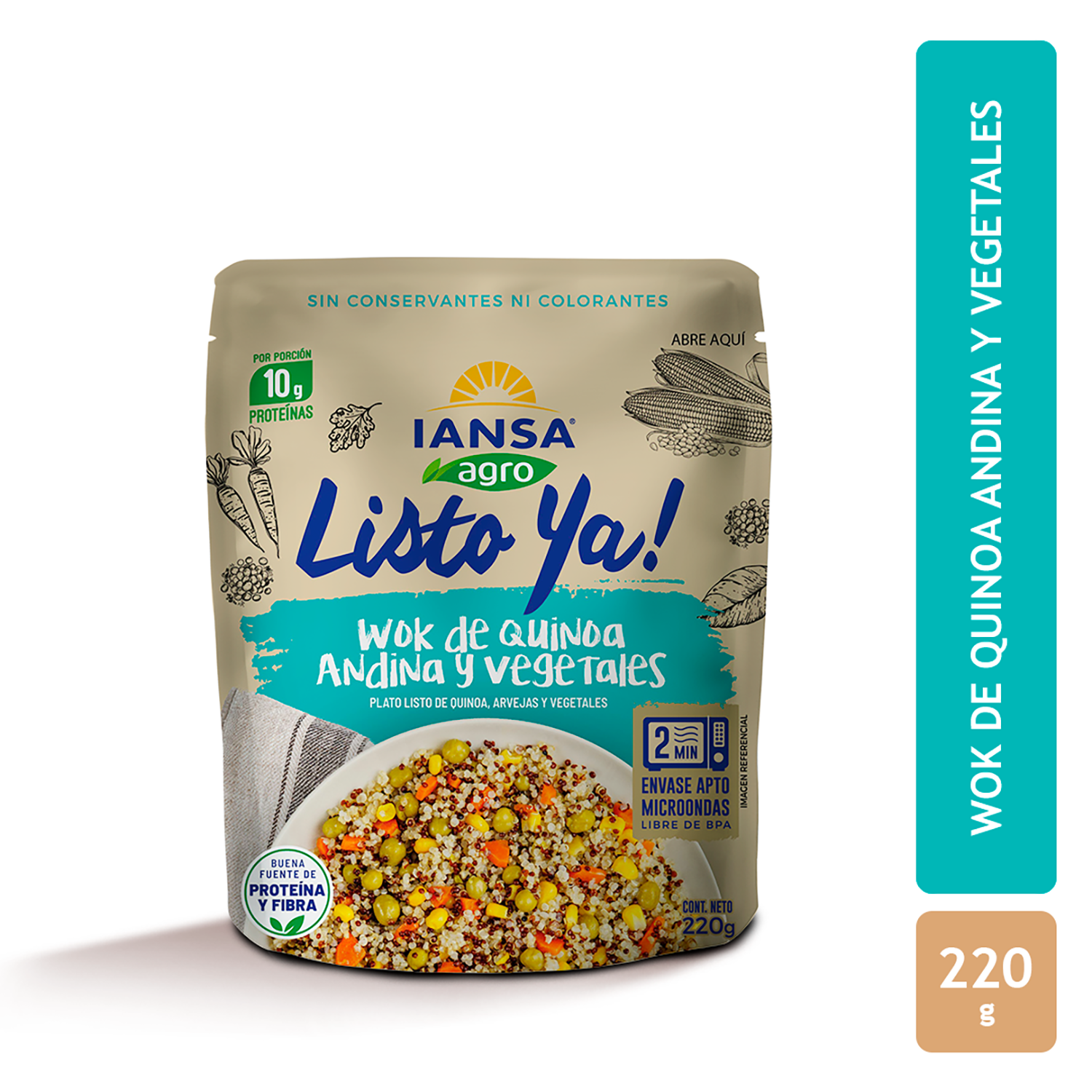 Plato Listo Ya! Wok De Quinoa y Vegetales 220 Gr