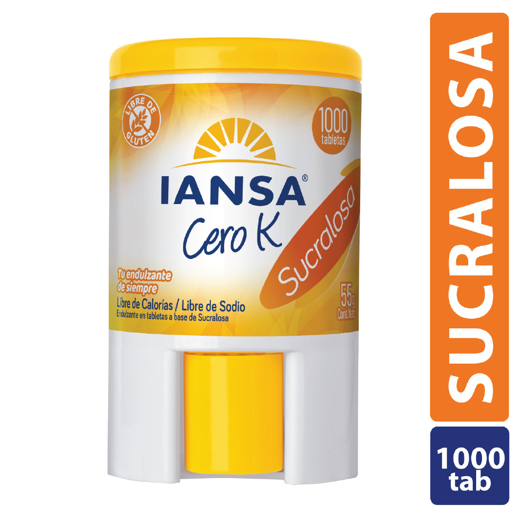 Endulzante Tabletas Sucralosa 1000un