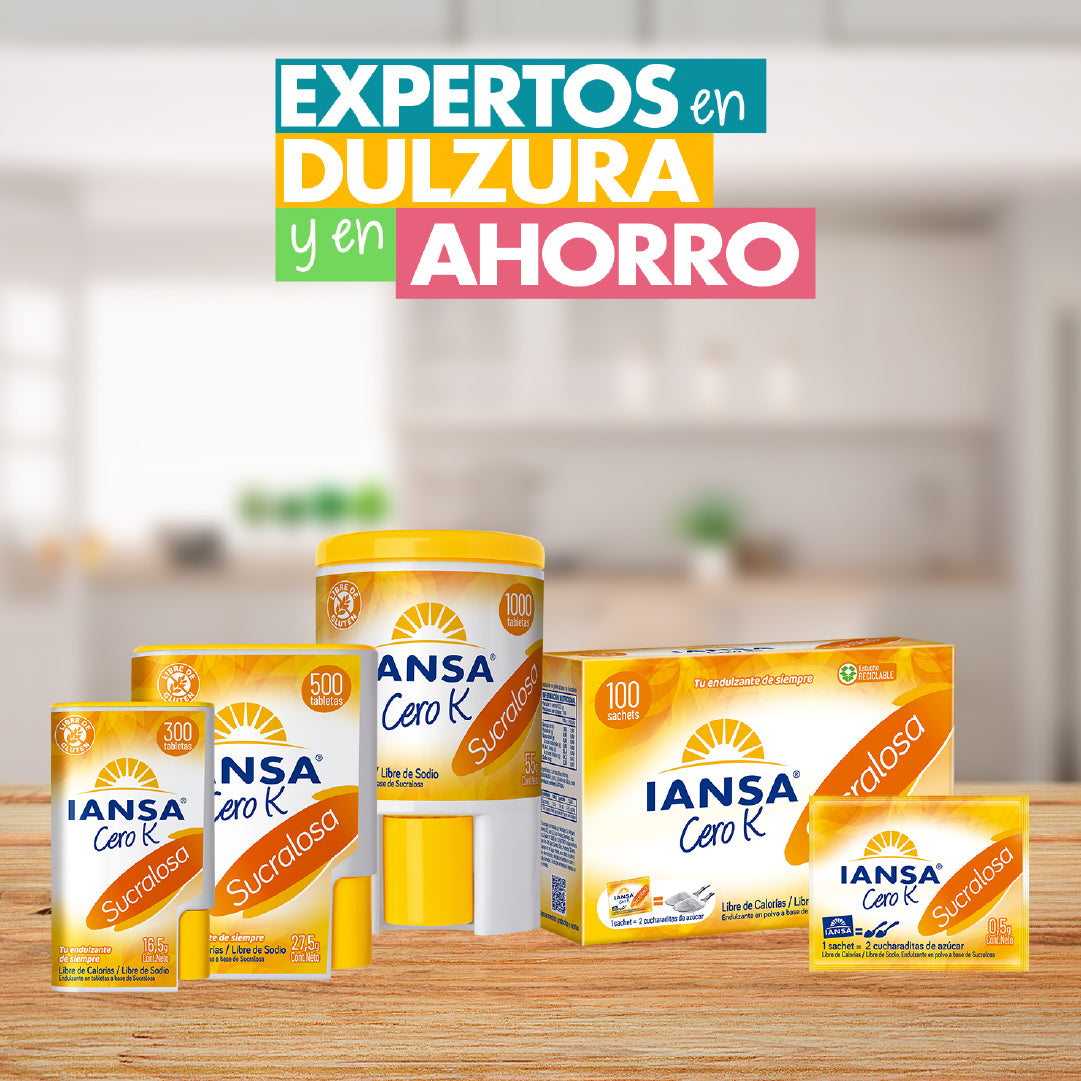 Endulzante Tabletas Sucralosa 1000un
