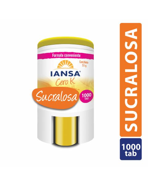 Endulzante Tabletas Sucralosa 1000un