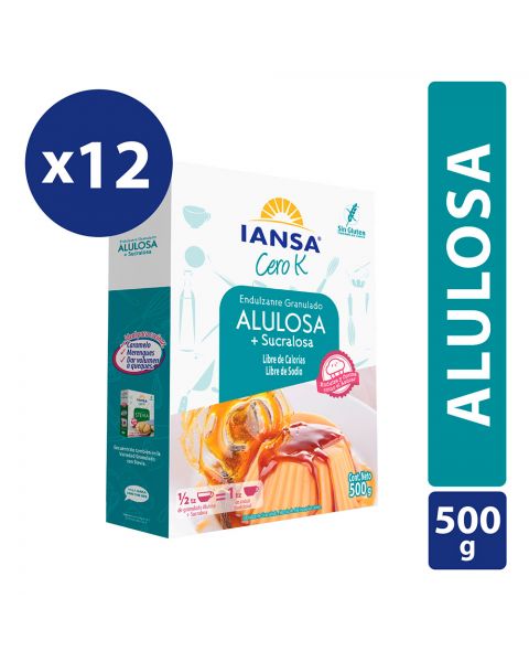 Endulzante Granulado Alulosa Pack 12x500g