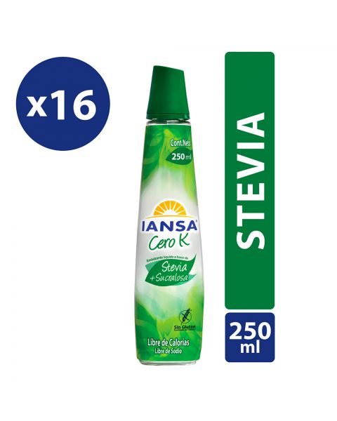 Endulzante Líquido Stevia Pack 16x250ml