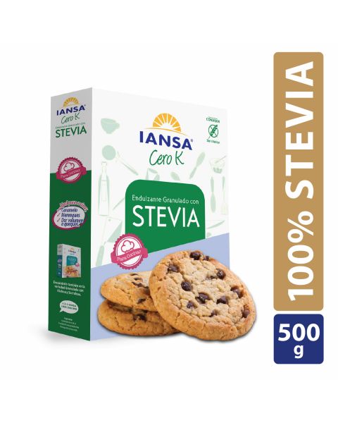 Endulzante Granulado 100% Stevia 500g Vence 30/09/2023