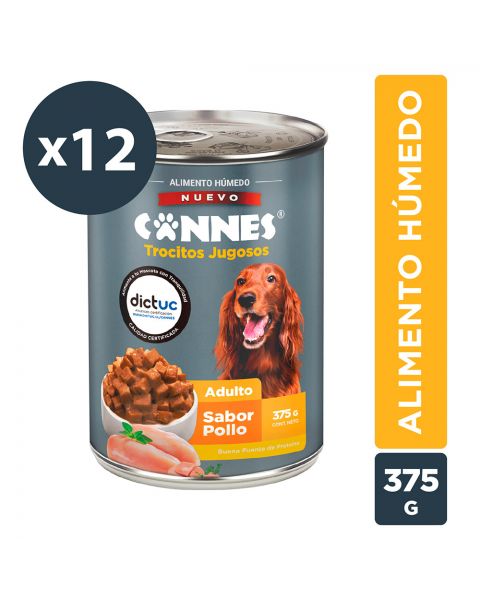 Trocitos Jugosos perro Pollo Pack 12x375g