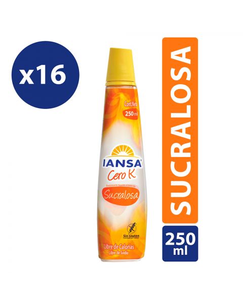 Endulzante Líquido Sucralosa Pack 16x250ml