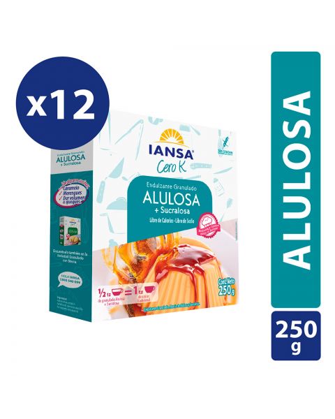 Endulzante Granulado Alulosa Pack 12x250g