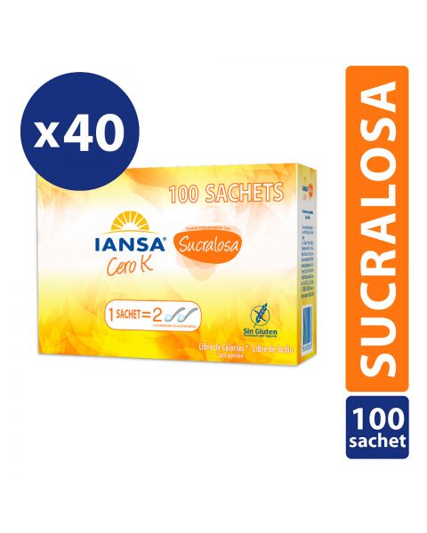 Endulzante Sucralosa Pack Sachet 40x100un