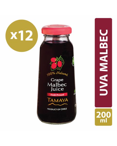Jugo Uva Malbec Botella Pack 12x200ml