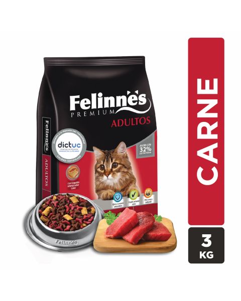 Alimento gato adulto sabor Carne 3kg