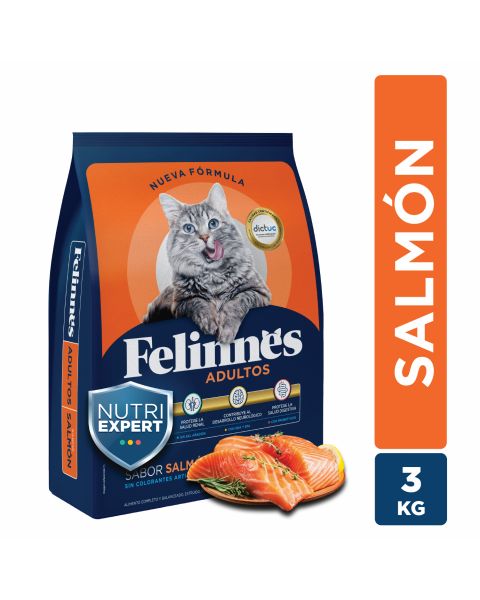 Alimento gato adulto sabor Salmón 3kg Próximo a vencer 22/06/2023