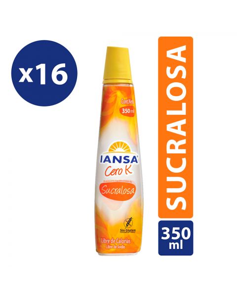 Endulzante Líquido Sucralosa Pack 16x350ml