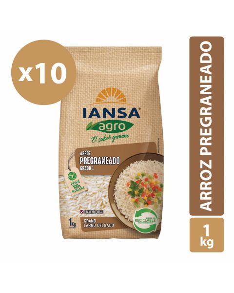 Arroz Pregraneado Grado 1 Pack 10x1kg