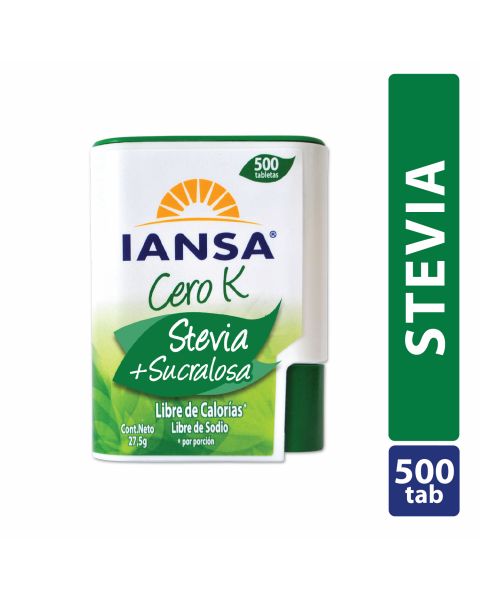 Endulzante Tabletas Stevia Sucralosa 500un