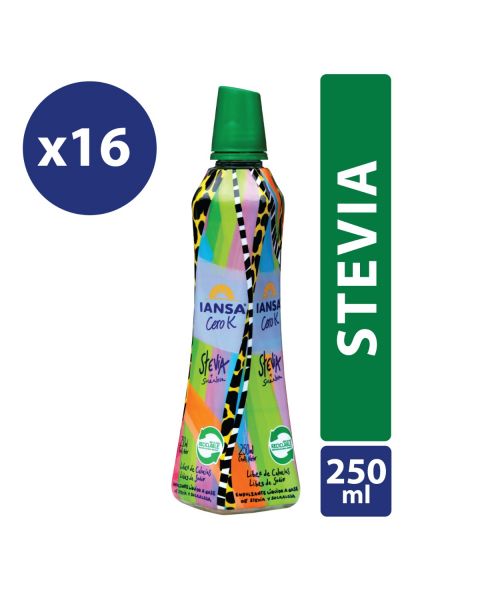 Endulzante Líquido Stevia colaboración Trini Guzmán Pack 16x250ml