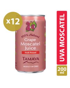 Jugo Uva Moscatel lata Pack 12x200ml