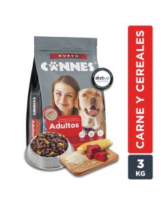 Alimento perro adulto sabor Carne y Cereales 3kg