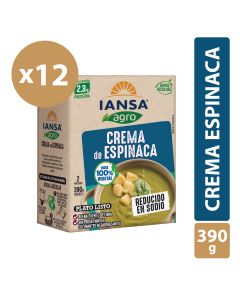Crema de Espinaca Lista Pack 12x390g