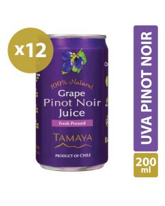 Jugo Uva Pinot Noir lata Pack 12x200ml