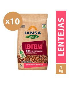 Lentejas 6mm Pack 10x1kg