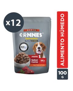 Trocitos en salsa perro Carne Pack 12x100g