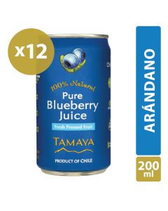 Jugo Arándano lata Pack 12x200ml